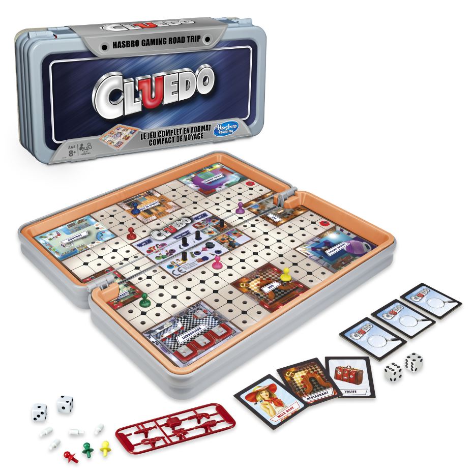 Cluedo Road Trip – Gioco Da Tavolo In Viaggio – Versione Francese, Hasbro Gaming