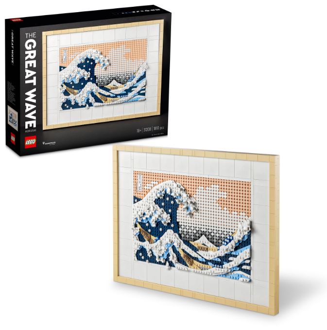 Nouvelle - Lego Art - Laissez-vous emporter par La Grande Vague de  Kanagawa, l'œuvre iconique d'Hokusai.